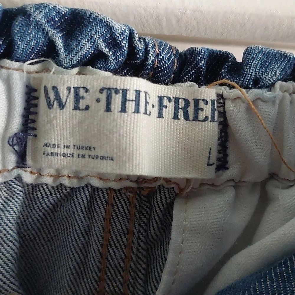 We The Free Hazel Utility Jeans Large in Dark & Stormy